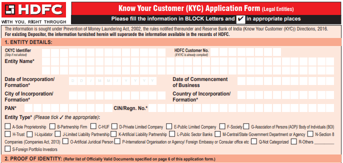 HDFC Bank KYC Form कैसे भरें? - HDFC BANK KYC Form Online Apply - INDIA ...