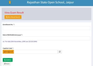 RSOS Open Board 10th Result 2022, RBSE Rajasthan Open Board 10th Result 2022