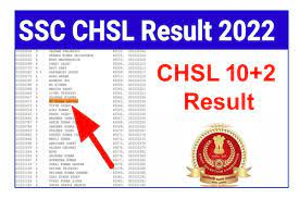SSC CHSL Result 2022, ssc.nic.in
