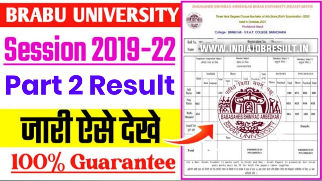 BRA University Part 2 Result 2019-22