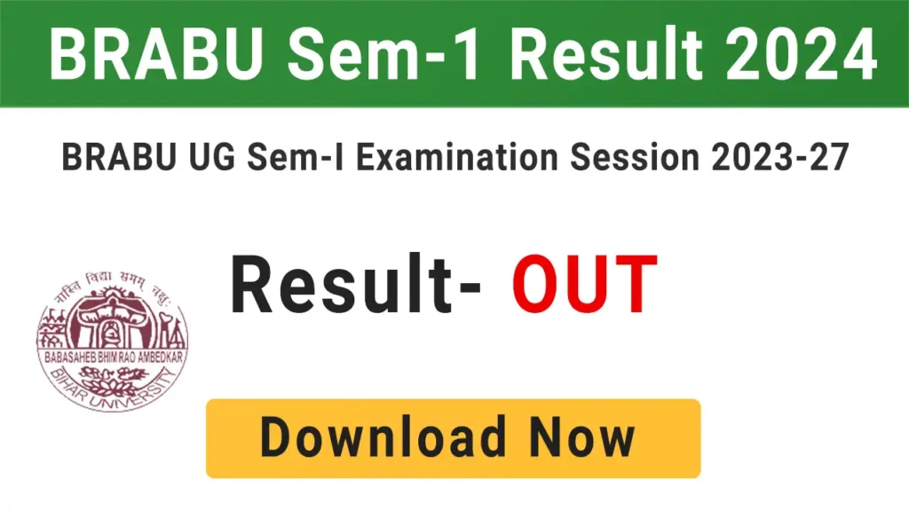 BRABU UG 1st Semester Result 2023-27